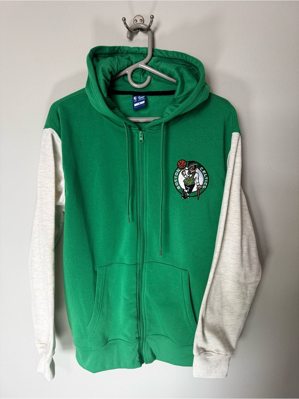 New Ultra game Green Boston Celtics Zip-Up Hoodie Sweater